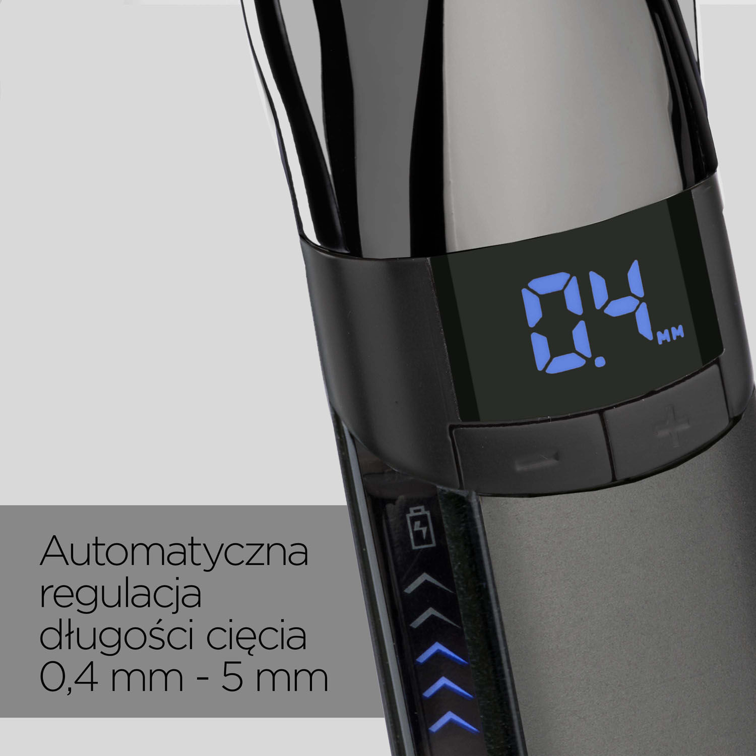 Automatyczna regulacja długości cięcia 0,4 mm - 5 mm